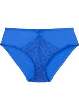 Slip Gr. 48/50 Azurblau Damen-Unterwasche Panty String Unterhose Höschen Neu