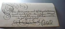 69NV - Schnörkelbrief - nach Eilßfeldt - Papiersiegel + Wasserzeichen - 1740 -