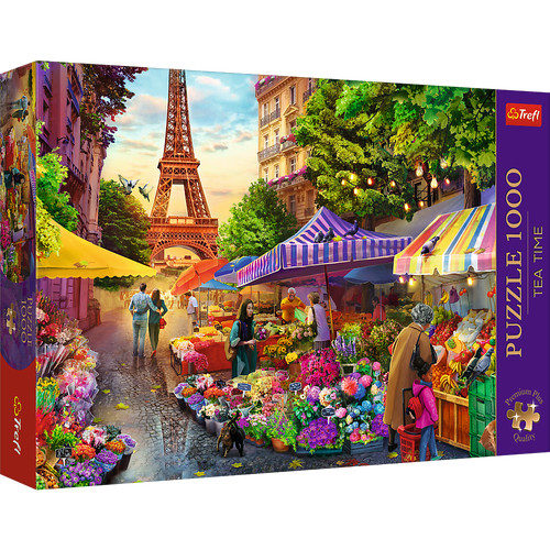 Trefl blumenmarkt paris 1000 - trefl,, paris,