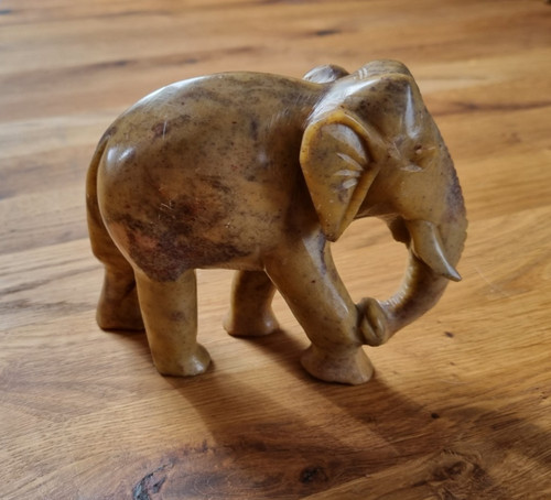 Marmor elefantenfigur - marmor,