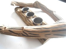 Bio Ethanol Gelkamin Feuerstelle Kamin: 3 Brenner + Deko Holz Imitat Holzscheite