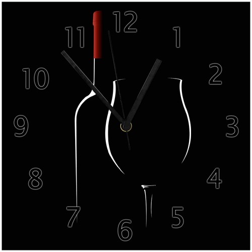 Wallario wanduhr aus glas - wallario,