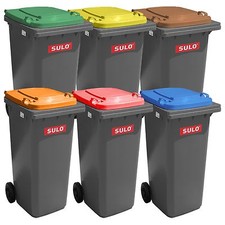 SULO graue Mülltonne mit