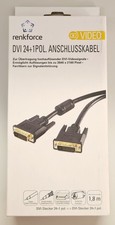 Renkforce DVI Anschlusskabel 1x DVI-Stecker 24+1pol. - 1x DVI-Stecker 1,8m OVP