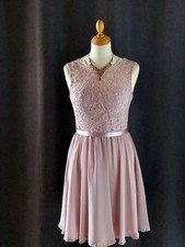 Festliches Ballkleid, Cocktailkleid Abiball, altrosa, Gr. 34 ,neu von Laona