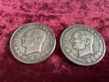 Türkei   100 Kurusch  Silber 1934  2 Stück