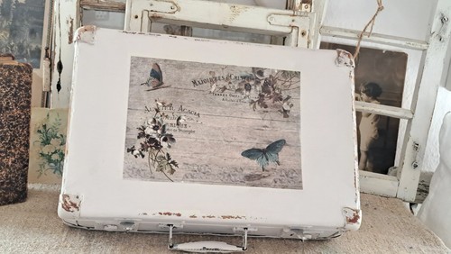 Shabby chic deko koffer - chic,