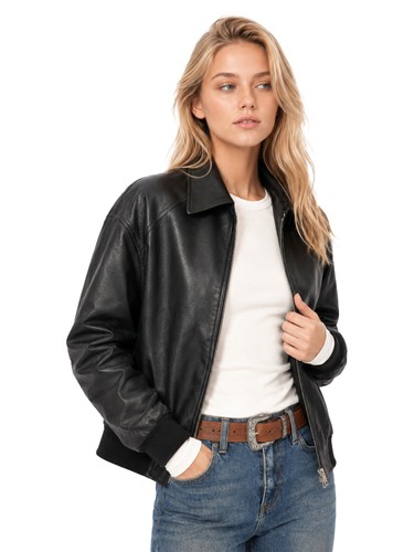 Damen bikerjacke kunstleder - damen,