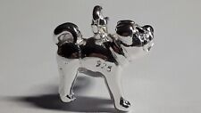 Mops Anhänger 925 Sterling Silber Charm Hund Tier NEU 