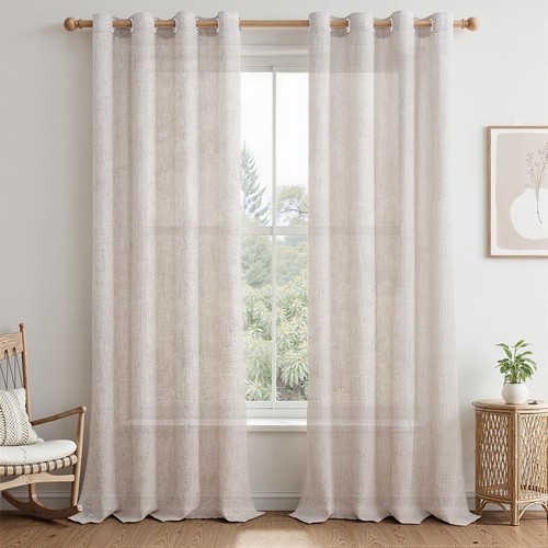 Leinen gardinen landhausstil - leinen,