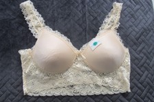 BH soft Bralette ohne Bügel hautfarben Spitze A/ 65 Umfang NEU