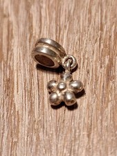Charm Element Passend Auf Pandora  Sterlingsilber Blume Hängend