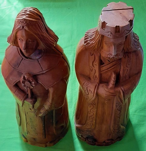 Holzfiguren könig königin - holzfiguren, könig/königin
