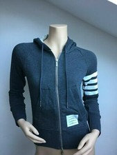 Thom Browne DSM Special Classic Zip Up Hoodie (Grey) - Size: 00