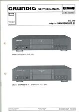 GRUNDIG Service Manual  CD 210, city line SAN REMO CD 21, CD-Player