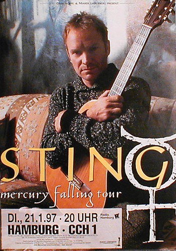 Sting konzertplakat von 1997 - konzertplakat,
