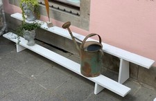 alte Blumenbank Blumenbänke Holzbank shabby chic vintage Schaufenster Deko