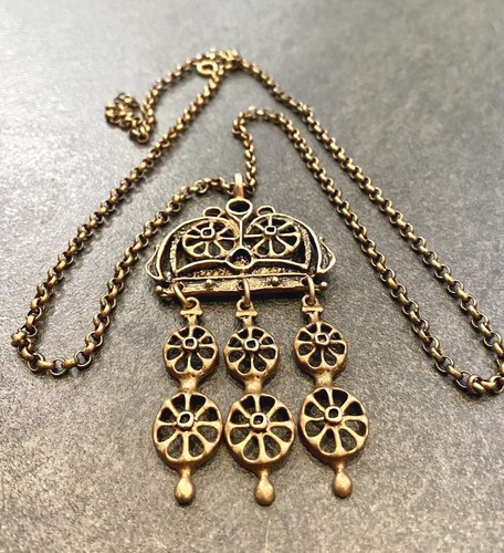 Vintage kette anhänger uni - kette, m.