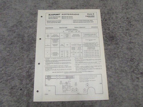 Schaltplan service manual für - manual,