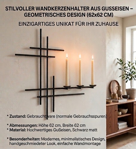 Stilvoller wandkerzenhalter - stilvoller,