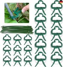 JOKILY 90 Stück Pflanzenclips, Pflanzenhalter für Rankhilfe Tomaten Rosen G