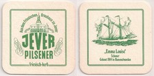 Jever Friesisches Brauhaus - alter Bierdeckel "Emma Louise - Schoner - 1904"