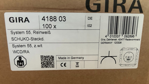 100x gira 418803 schuko - gira,