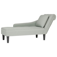 Chaiselongue mit Kissen und Rechter Armlehne Lounge Sofa Gepolsterte Recamiere