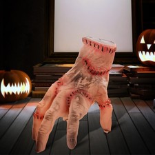 HOMCOM 21cm Halloween Dekoration Realistische Narbes Händchen mit Soundfunktion