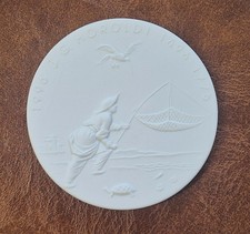 Meissner Porzellan Medaille ~1996 ~ J.G. Höroldt ~ 1696 - 1775
