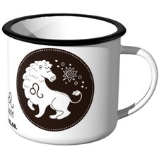 JUNIWORDS Emaille-Tasse