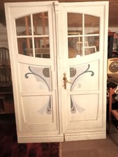 Jugendstil Doppelflügel Tür aus Stadtvilla, dem Alter entsprechend guter Zustand