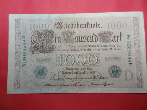 Reichsbanknote 1000 mark 21 - mark,