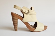 NEU/ UNGETRAGEN Marc O'Polo Nubuk Plateau Sandaletten panna Gr. 40