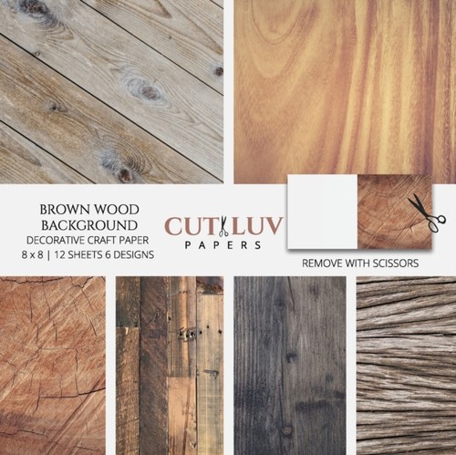Cut luv papers brown - cut,