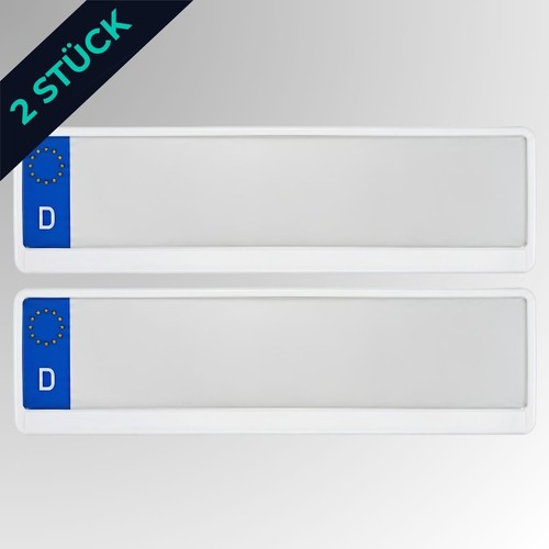 Kennzeichenhalter weiß - 2x, |