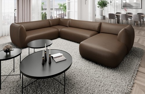 Sofa leder wohnlandschaft - sofa,