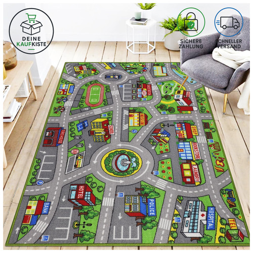 Autoteppich kinder 100x160cm - autoteppich,