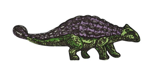 Ankylosaurus dino klett patch - ankylosaurus,