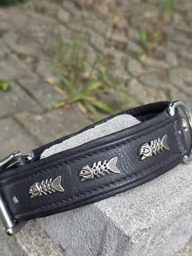 Hundehalsband 55cm leder - hundehalsband,