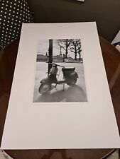Altes IKEA Poster Bild + Passepartout ca. 91x61 cm schwarz weiß Vespa Eiffelturm