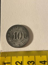 Kleingeldersatzmarke Bankverein Neumünster 10 Pfennig