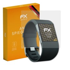 atFoliX 3x Displayfolie für Fitbit Surge Schutzfolie matt&stoßfest Folie