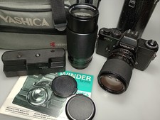Yashica FR I + Yashica Winder + Kyocera Yashica Bag - Fully Functional