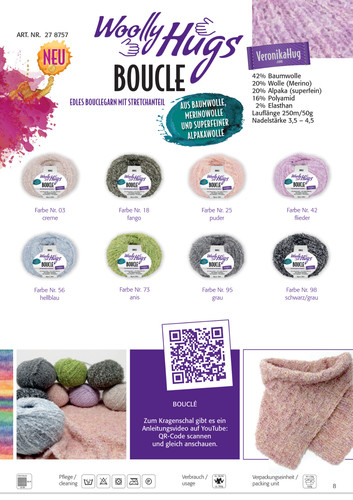Woolly hugs boucle - woolly, 250m