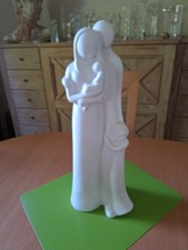 Deko Figur Skulptur Familie, von Gilde, ca. 45cm hoch , creme