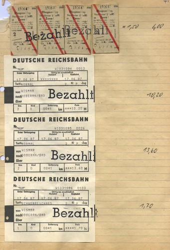 Fahrkarten deutsche reichsbahn - fahrkarten,