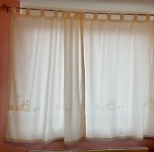 Alvi Kinder Marken Vorhang Store 2 Stück 130x150 cm Top Bärchen Beige