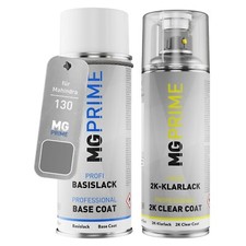 Autolack 2K Spraydosen Set für Mahindra 130 Sports Grey Metallic