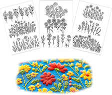 Stickvorlagen Blumenmuster